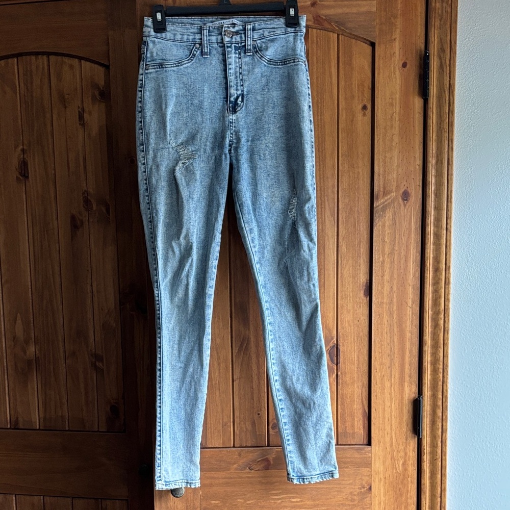 Celebrity Pink Light Blue Skinny Jeans